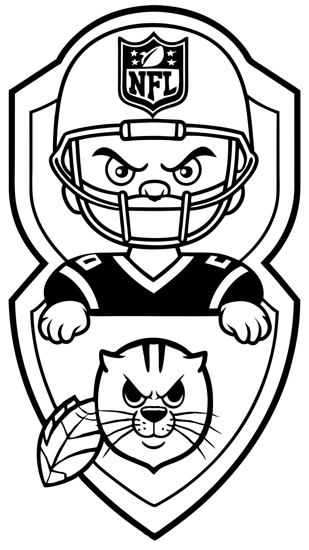 nfl football team coloring pages